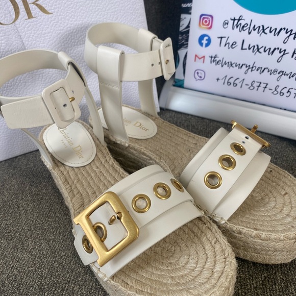Authentic Christian Dior Espadrilles Sandals 40 - Picture 3 of 5